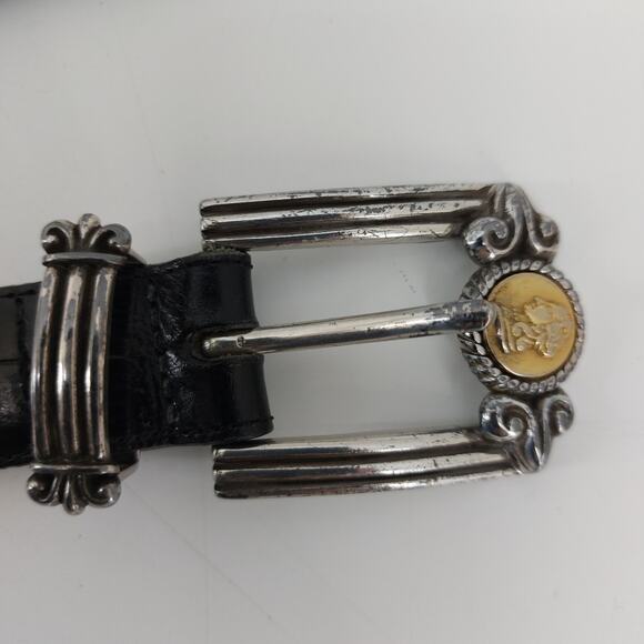 Brighton Vintage Museum Collection Black Leather Decorative Coins M - Picture 7 of 13